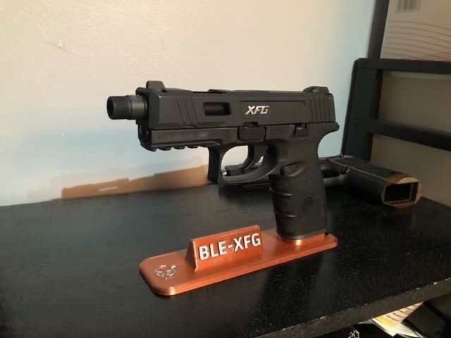 Archivo 3D Soporte BLE-XFG para pistola de airsoft・Diseño para ...