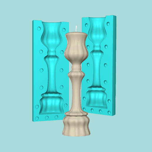 Candle Mold A15 - Molding Maker Wick Template