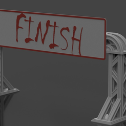 Sign_Finish.png Free 3D file Gaslands Highway Gate・3D printer model to download