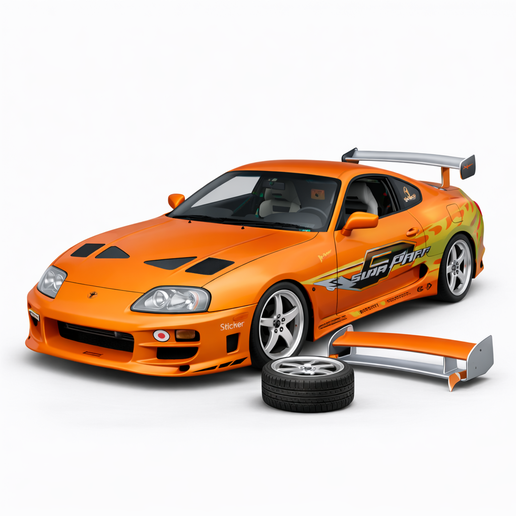 CUSTOM PACK TOYOTA SUPRA MK4 FAST AND FURIOUS "VARIANTS INCLUDED".