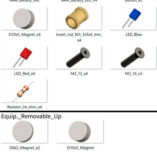 Discovery_Phaser_Part_List_4.jpg Star Trek - Part 1 - 11 Printable models - STL - Commercial Use