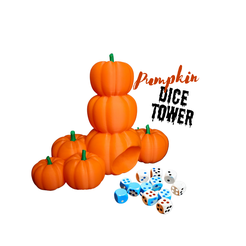 DiceTower.png Free STL file Pumpkin Dice Tower・Template to download and 3D print