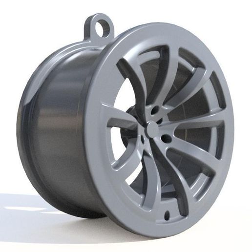 Performance Forged Wheel Keychain – 3D Printable Rim Keyring