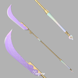 MIRA-WEAPON.png Inspired Kpop Demon Hunters Mira Weapon / Spear Gok-Do