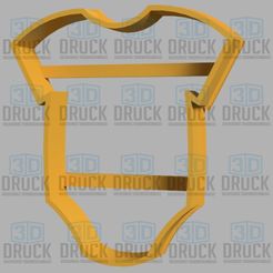 remera2.jpg Fichier STL Vêtements bébé - Vêtements bébé Cookie Cutter・Design pour imprimante 3D à télécharger