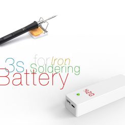 Battery-for-Soldering-Iron.jpg Free STL file 3s Battery for Soldering Iron・Model to download and 3D print