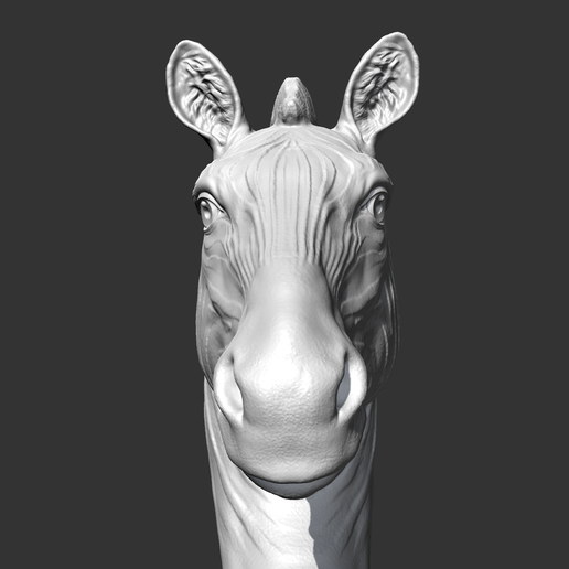 🦓 Zebra Head AM19 3D print model・ STL File for ・Cults