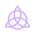 TriquetraCircle.stl Triquetra STL Files, 4 Variations, Trinity Knot with Heart, Triple Knot with Heart