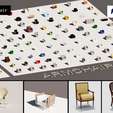 armchair.png Revit furniture collection for High quality rendering