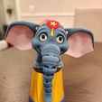 Niedlicher Flexi Print-in-Place Zirkus-Elefant
