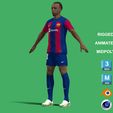 Rounde_8.jpg 3D Rigged Jules Kounde Barcelona 2024