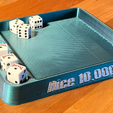 TrayWood.png Dice 10,000 Tray (aka Greed/Dix Mille/Reload/5-Dice)