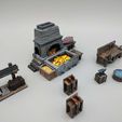 FORGE2.jpg Blacksmith Forge and Workshop - 28mm gaming - Sample items