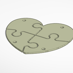 puzzle-corazon.png Fichier STL gratuit cœur du puzzle・Design imprimable en 3D à télécharger