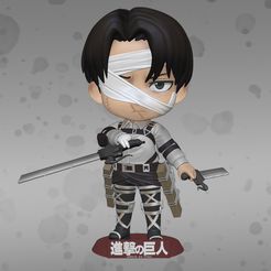 Levi.jpg Archivo STL Levi Ackerman Shingeki no Kyojin・Diseño imprimible en 3D para descargar