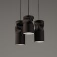 black-lampshades.jpg "Furl" Lampshade in 3 sizes