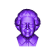 Queen_bust.obj Queen Elizabeth II bust 3D printing ready stl obj
