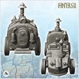 2.jpg Steampunk car with chimney and large engine in the back (4) - Future Sci-Fi SF Post apocalyptic Tabletop Scifi Wargaming Planetary exploration RPG Terrain