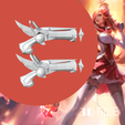 3d.png Star Guardian Miss Fortune League of Legends Weapon - STL File