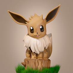 aaaaaaa.png STL-Datei Pokémon Eevee・3D-druckbares Modell zum herunterladen