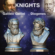 trutu.png Philosophers & Scientists Chess Set – 3D Printable STL/OBJ (12 Unique Bust Pieces + Board)