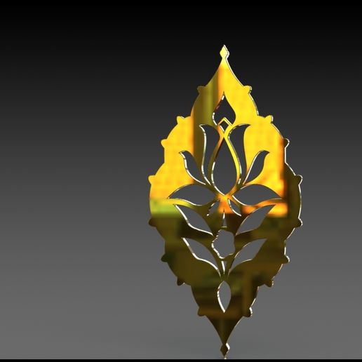 Wall Art - flower - 3D model önizlemesi