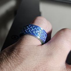20230604_214451.jpg STL file Tribal Fidget Ring・3D printable model to download