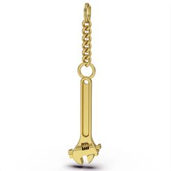 keyshot-jewelry-scene-setup-set-3.9796.jpg Archivo STL llavero llave inglesa・Modelo para descargar e imprimir en 3D
