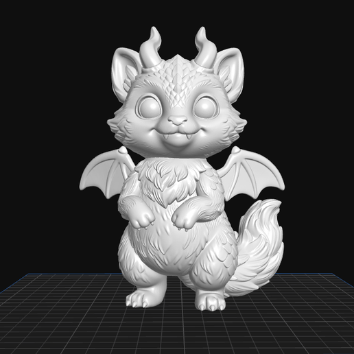 Chibi Spiki - Cute Fantasy Monster STL Modular Assembl