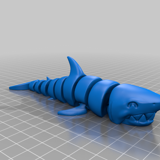 Shark_v2.0_B.png Free STL file Articulated Shark・Model to download and 3D print, mcgybeer