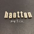 IMG_7679.jpg HAETTEN Font lowercase 3D letters STL file