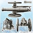 2.jpg Modern wheeled artillery cannon (1) - Pirate Jungle Island Beach Piracy Caribbean Medieval Skull Renaissance