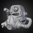PowerArmorT45HelmetFront34LEftHigh.jpg 用于 Cosplay 的《辐射 4》T-45 动力装甲头盔