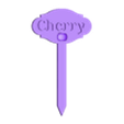 cherry sign full.stl Garden Tag