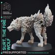 fire-wolf-2.jpg Fire Wolf - Monstrous Creature - DnD - 32mm scale