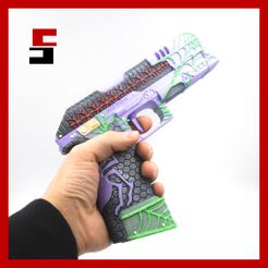 cults3D-1.jpg Fichier STL Apex Legends P2020 Shadow Web Skin Pistol Prop Impression 3D・Idée pour impression 3D à télécharger
