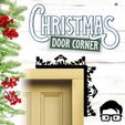 029a.jpg 🎅 Christmas door corners vol. 3 💸 Multipack of 10 models 💸 (santa, decoration, decorative, home, wall decoration, winter) - by AM-MEDIA