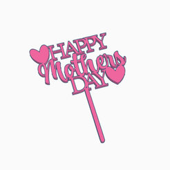 mday.png STL file Mother's day・3D print object to download