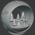 Blender-Bil-1.png Snow globe with reindeer in the forest