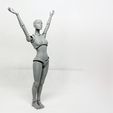014.jpg Lady Figure the 3D printed female action figure