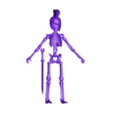 Flexi Town Skeleton Warrior.stl Flexi Skeleton Warrior, Articulated fidget figure, 3mf included