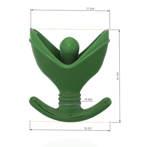 female male anal plug clamp Folding Tulip Anus Expander butt silicone  v07 3d print cnc STL File for Cults