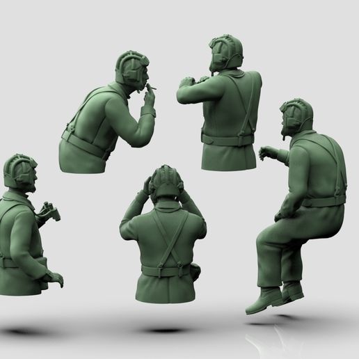 1.1111.jpg Tank Crew WW2 Russia 3D print model