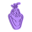 Olaf stamp.stl STL file Frozen cookie cutter set of 3・Design to download and 3D print