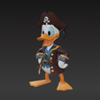 donald-Pirate-3.png Donald Pirate - Modelo para impressão 3D | Figura de desenho animado de fanfarrão