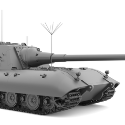 100.png Fichier STL Jagdpanzer E-100・Plan pour imprimante 3D à télécharger