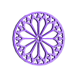 roseace notre dame.stl Бесплатный STL файл table home kitchen empty pocket coaster table coaster gothic rose window notre-dame de paris・3D-печатная модель для загрузки