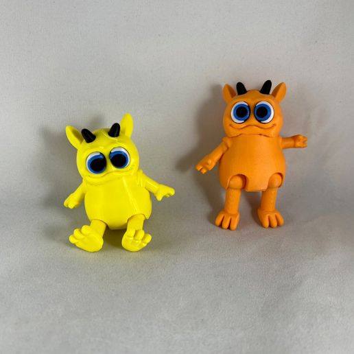 👹 Flexi Monster 1 STL File – Monster Fidget - Keychain Option ...