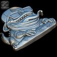 Funky-Lizard-Relief-7.jpg Funky Lizard Relief  STL File For 3D print model