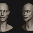 5.png Archivo STL Rostro femenino・Objeto imprimible en 3D para descargar